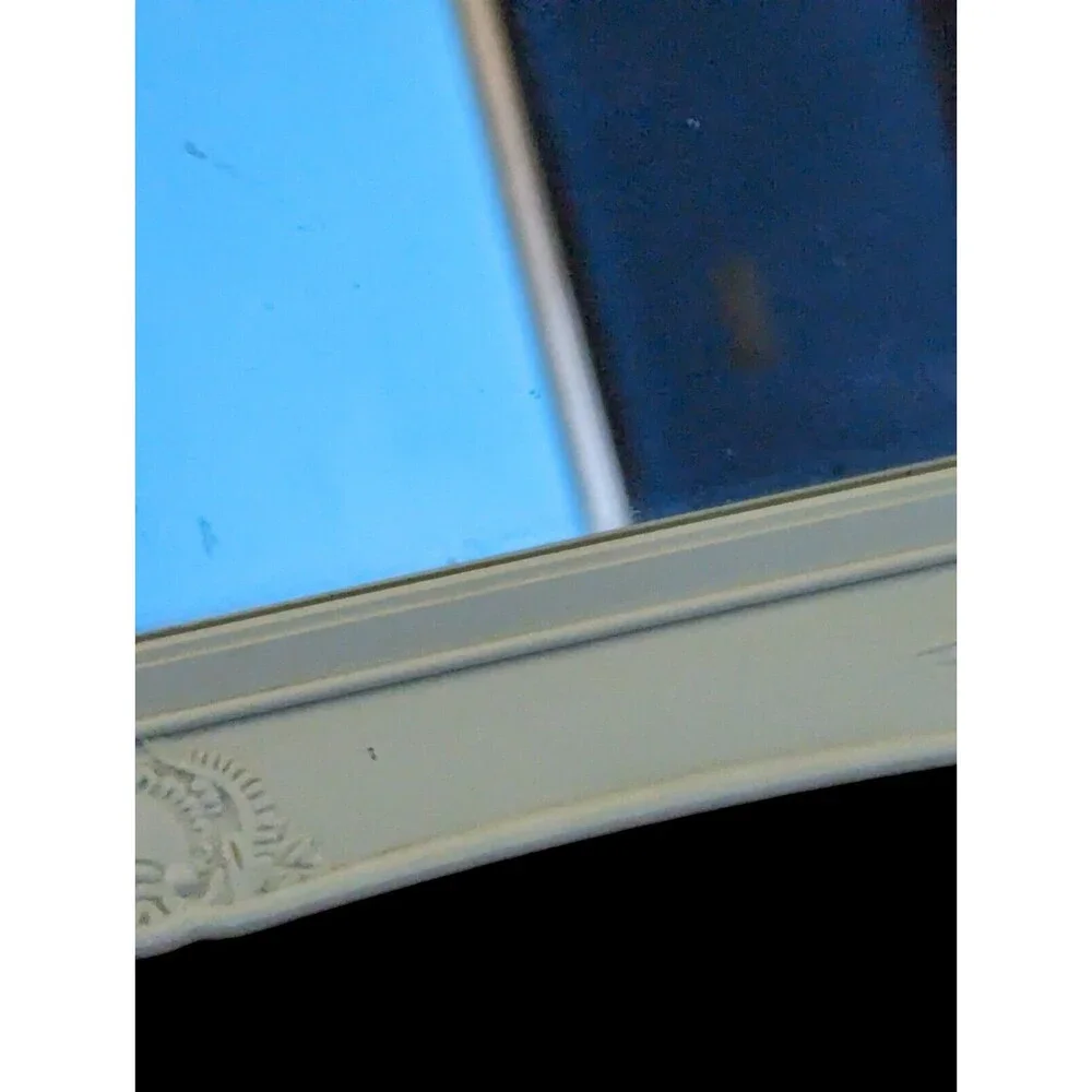 Beautiful Decorative White Mirror Free Standing Wall Hanging 14